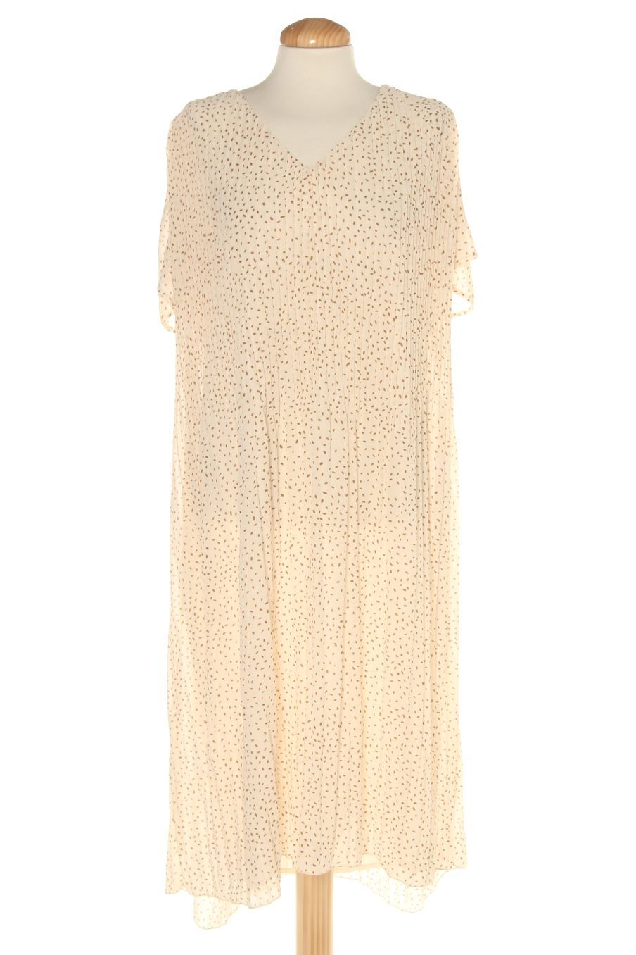 Vestido casual de Zara de la talla S, de color beige