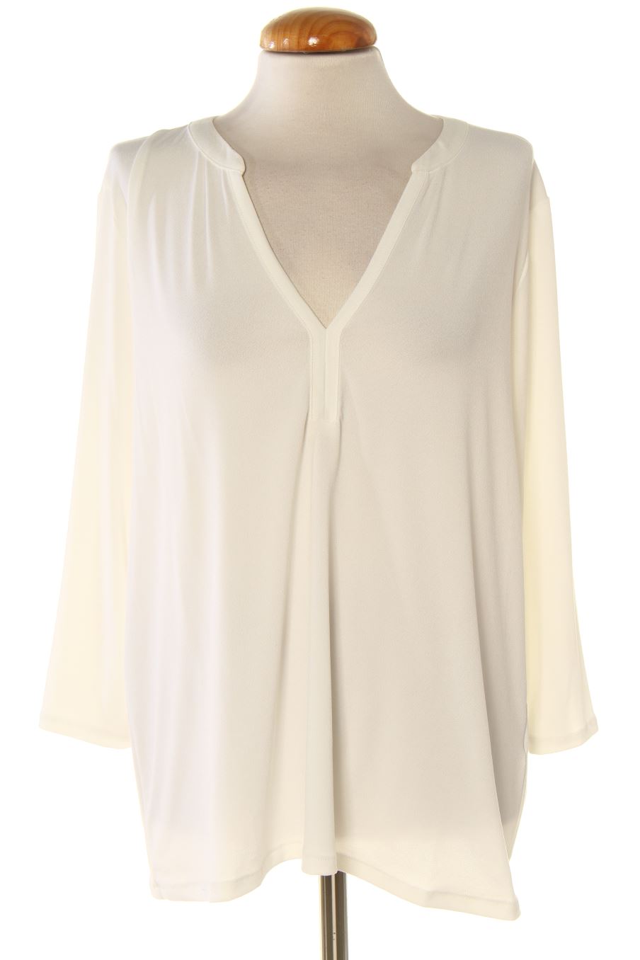 Blouse à manches longues Cortefiel de la taille L, de couleur blanc