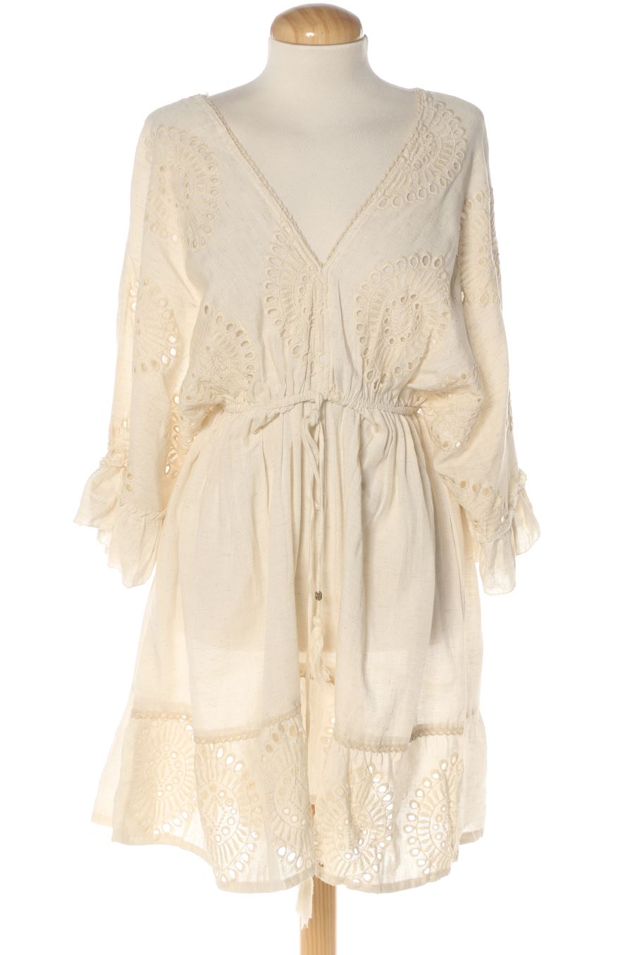 Einfaches Kleid von Moda india Größe XS, Farbe Beige, für