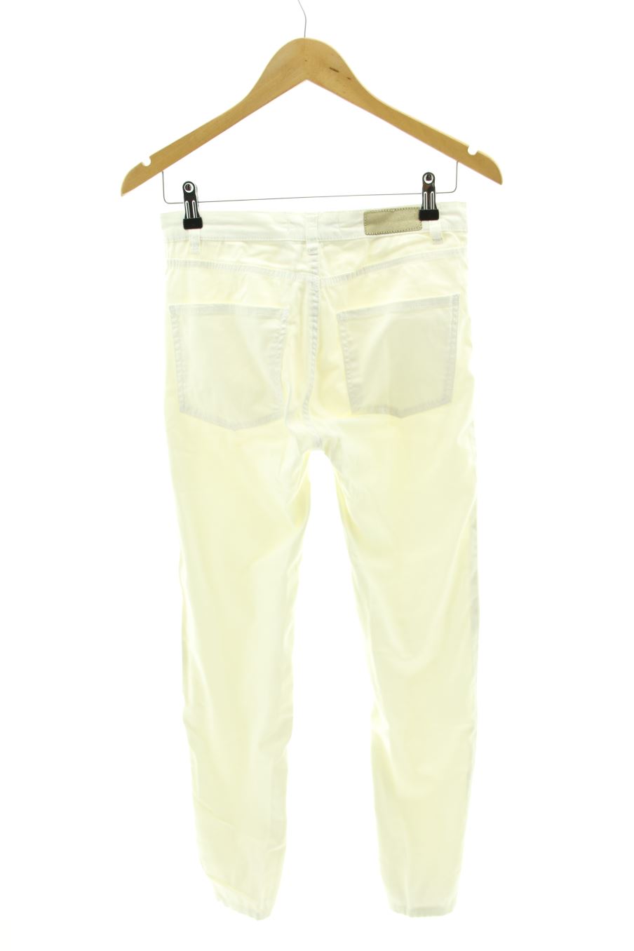 Jeans Pull & Bear de la taille 34, de couleur blanc de denim