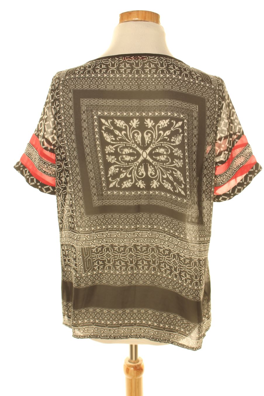 Blouse à manches courtes Camaieu de la taille 36, de couleur noir