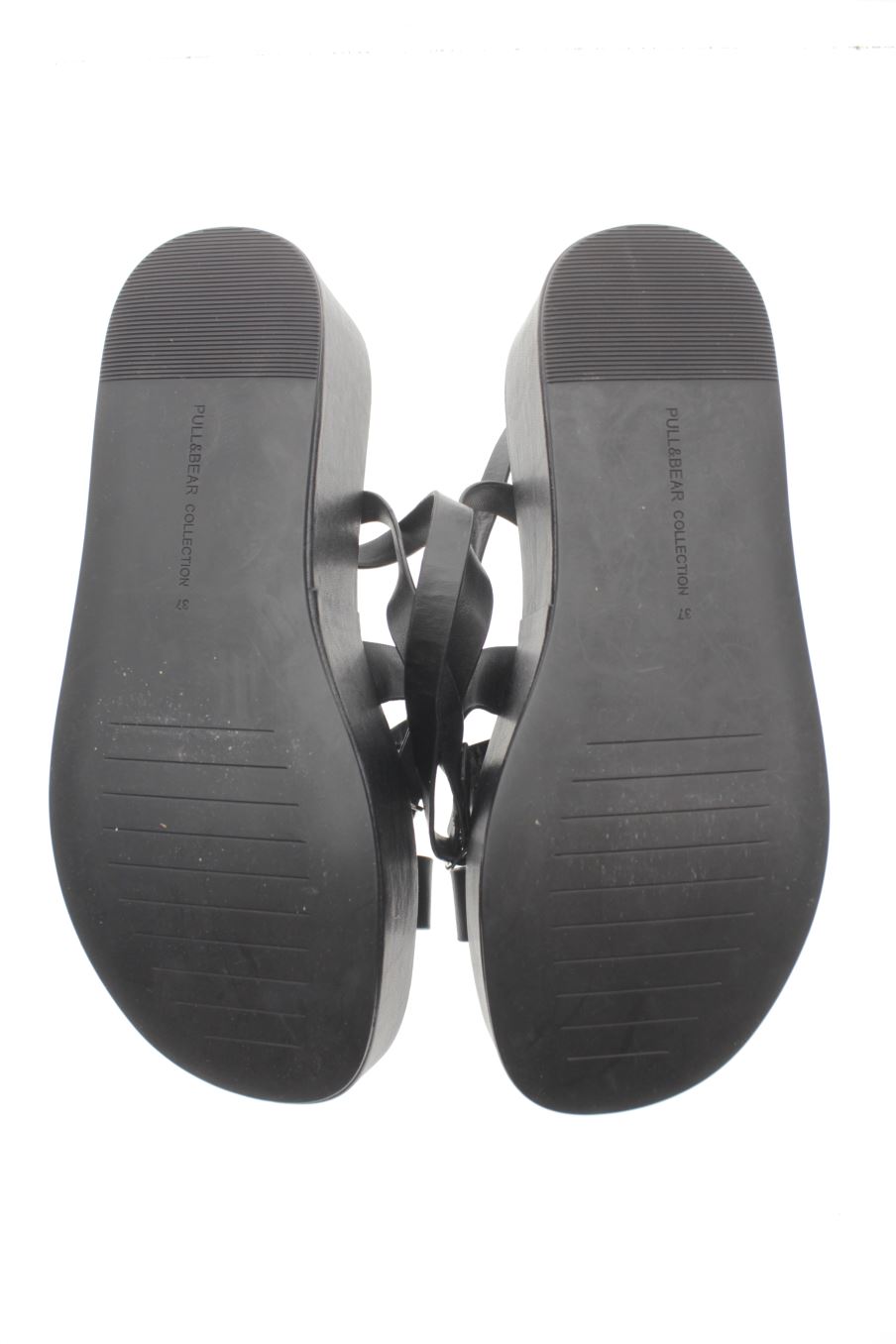 Plataformas de Pull & Bear de la talla 37, de color negro de