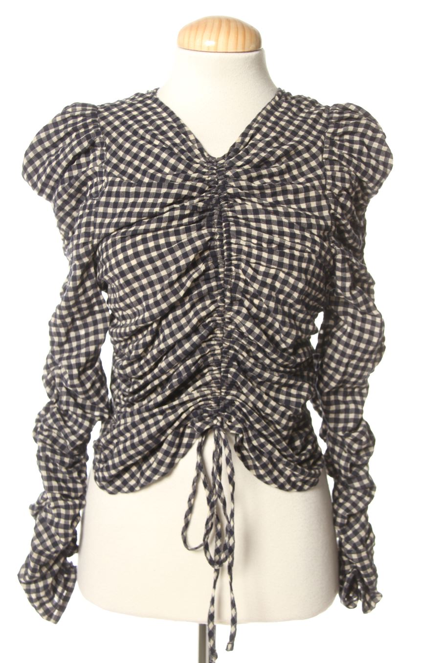 Blusa de manga larga de Zara de la talla S, de color cuadros