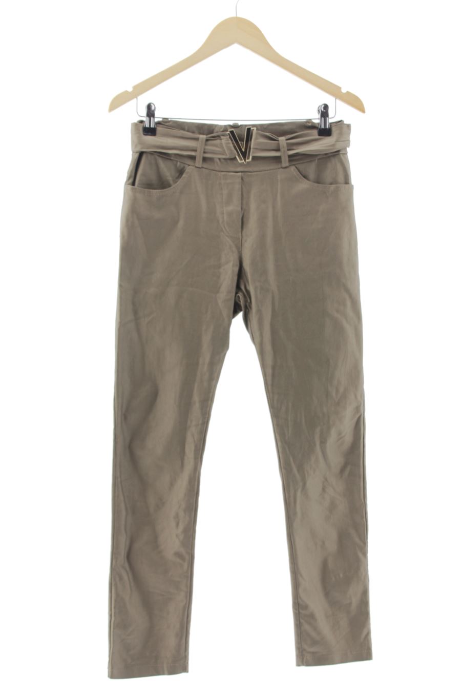 Pantaloni de Made in italy de la talla S, de color marrone