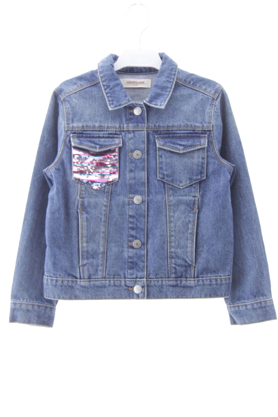 Blouson CROSSLINE de la taille 6 ans de denim de seconde main