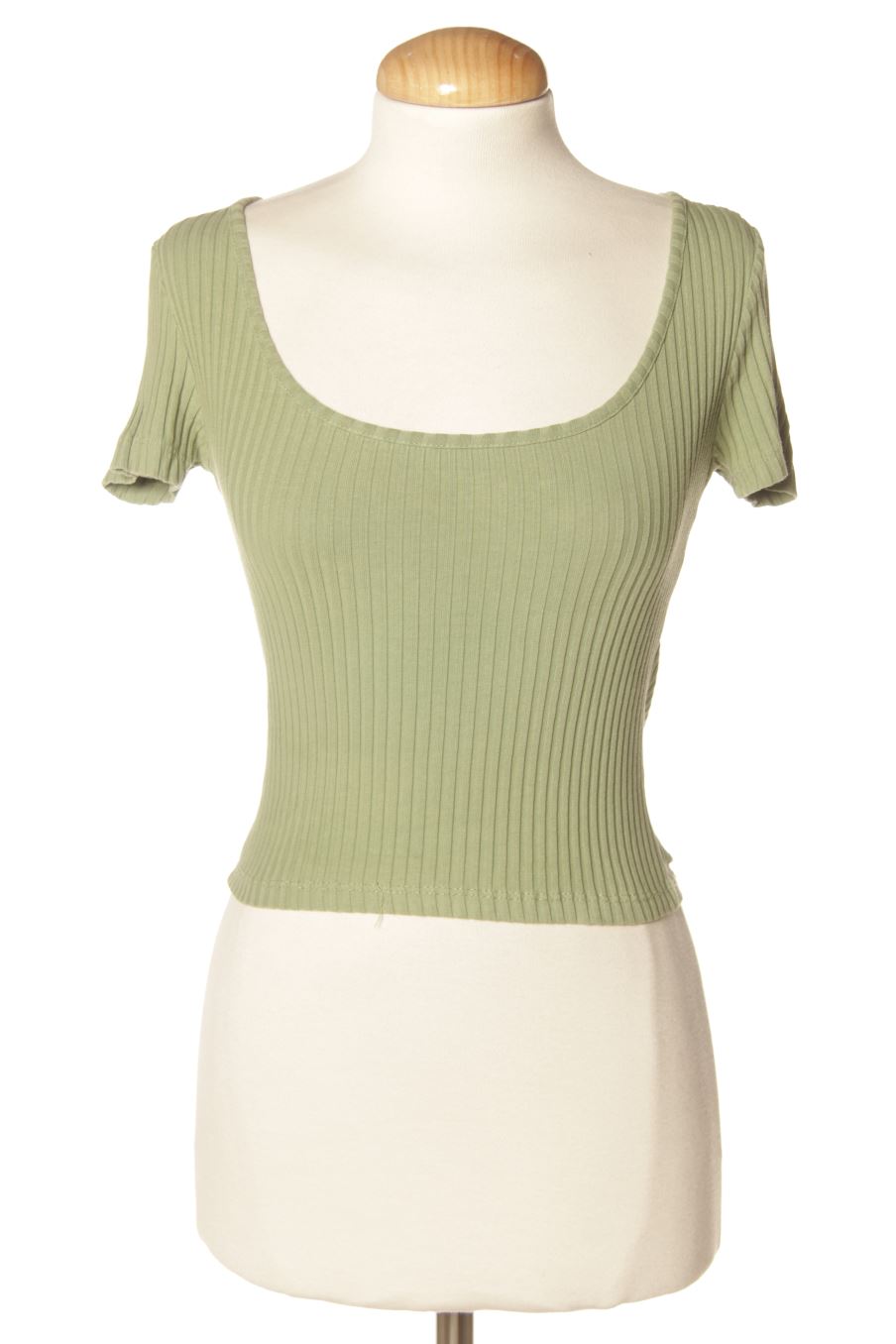 Camiseta de Pull & Bear de la talla XS, de color verde