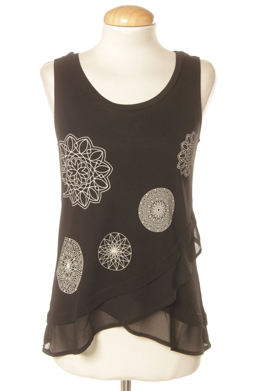 Maglietta senza maniche de Desigual de la talla S, de color nero
