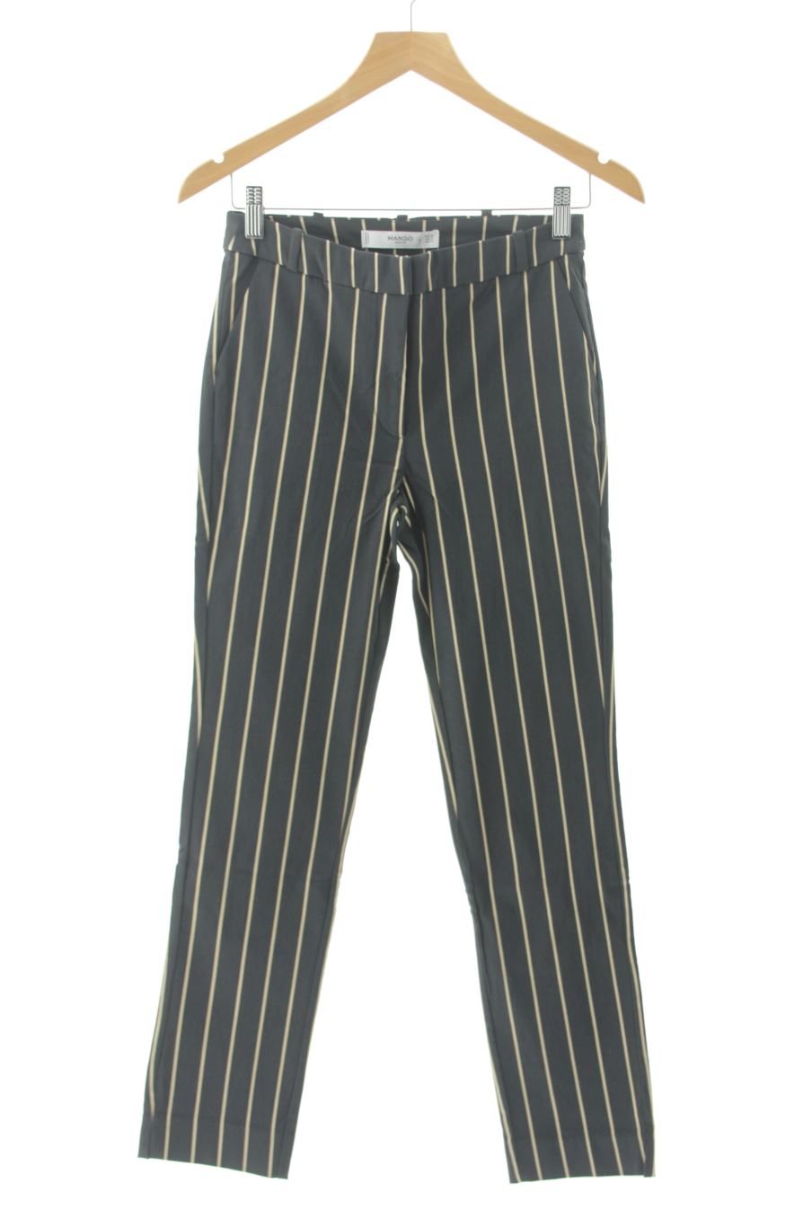 Pantaloni de Mango de la talla 38, de color righe