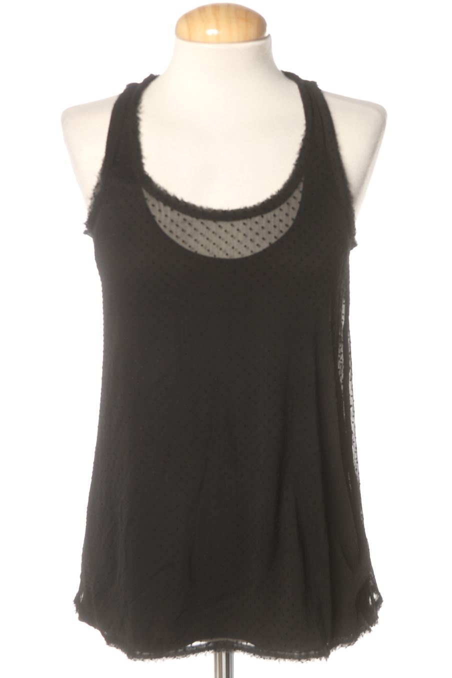 Top Monoprix de la taille 36, de couleur noir