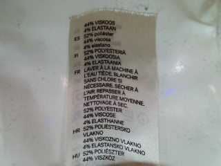 Camiseta sin mangas de H&M de la talla 36, de color rayas