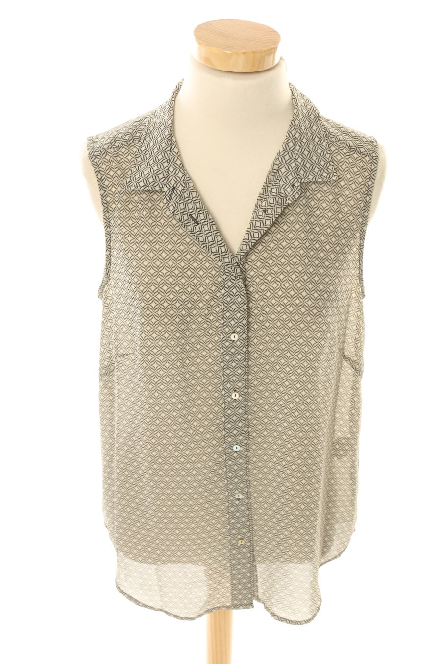 Camisa sin mangas de H&M de la talla 38, de color negro