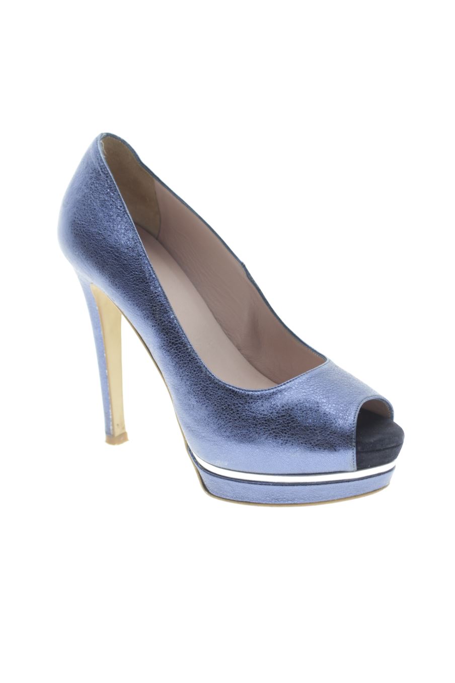 Zapatos de tacon de Lodi de la talla 37, de color azul marino de