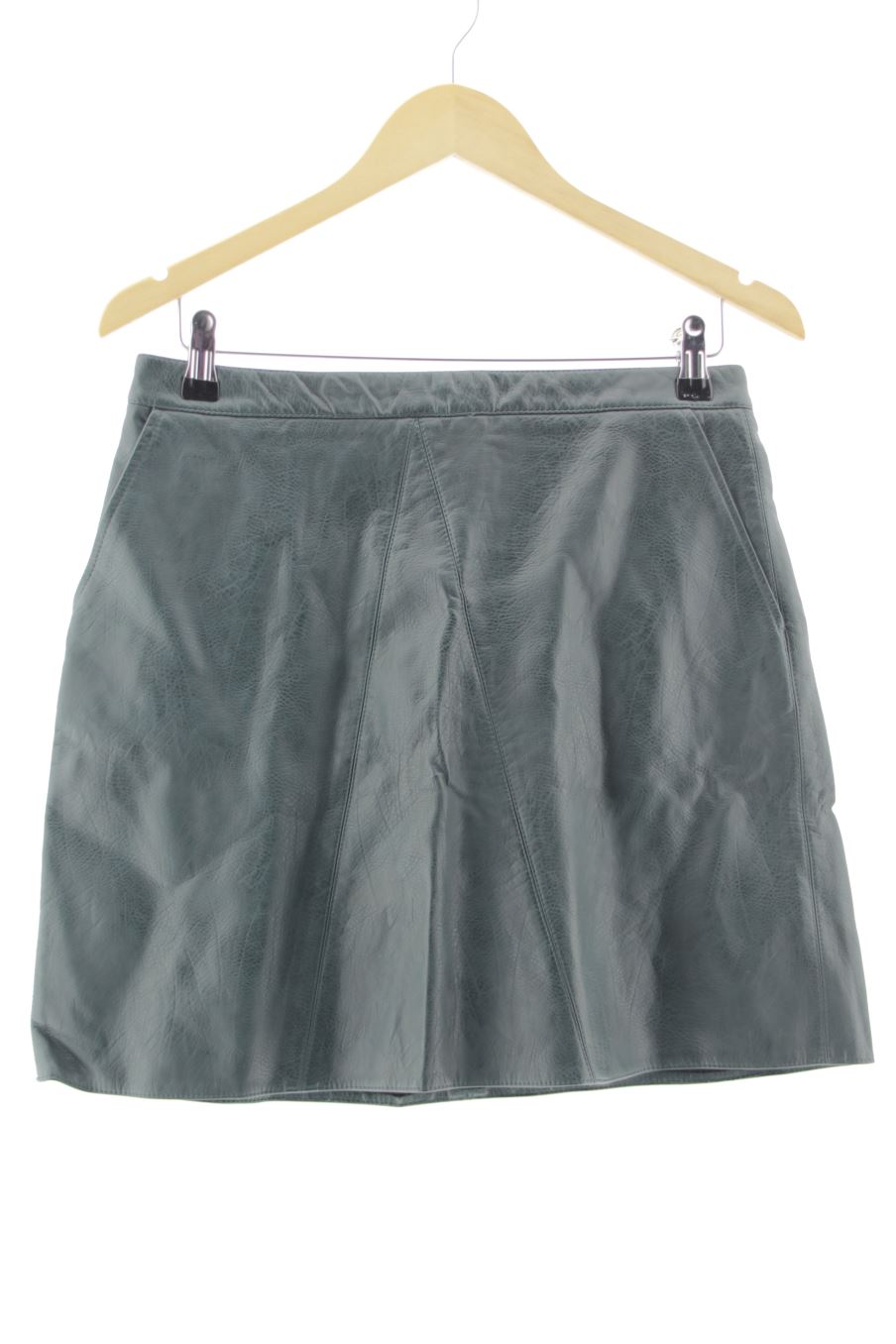 Jupe Zara de la taille L, de couleur vert de synthétique