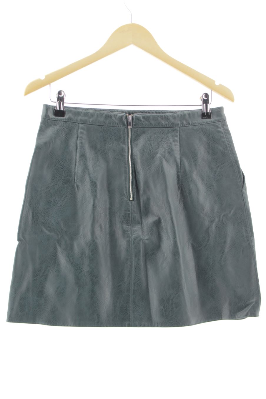 Jupe Zara de la taille L, de couleur vert de synthétique