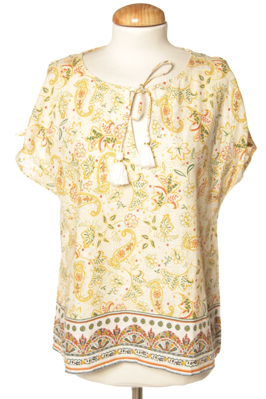 Blouse à manches courtes Springfield de la taille 38, de couleur imprimés