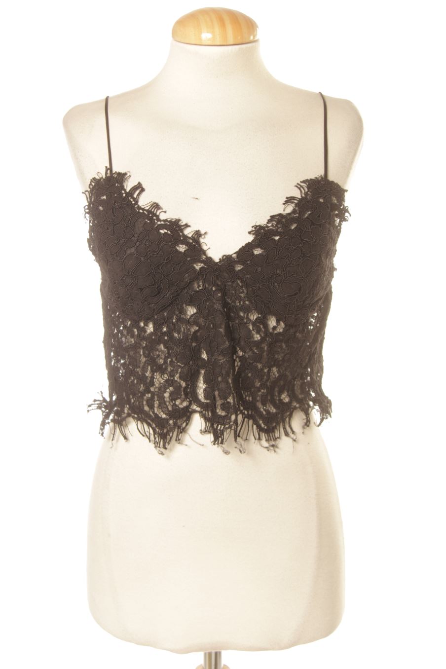 Top de Zara de la talla S, de color nero