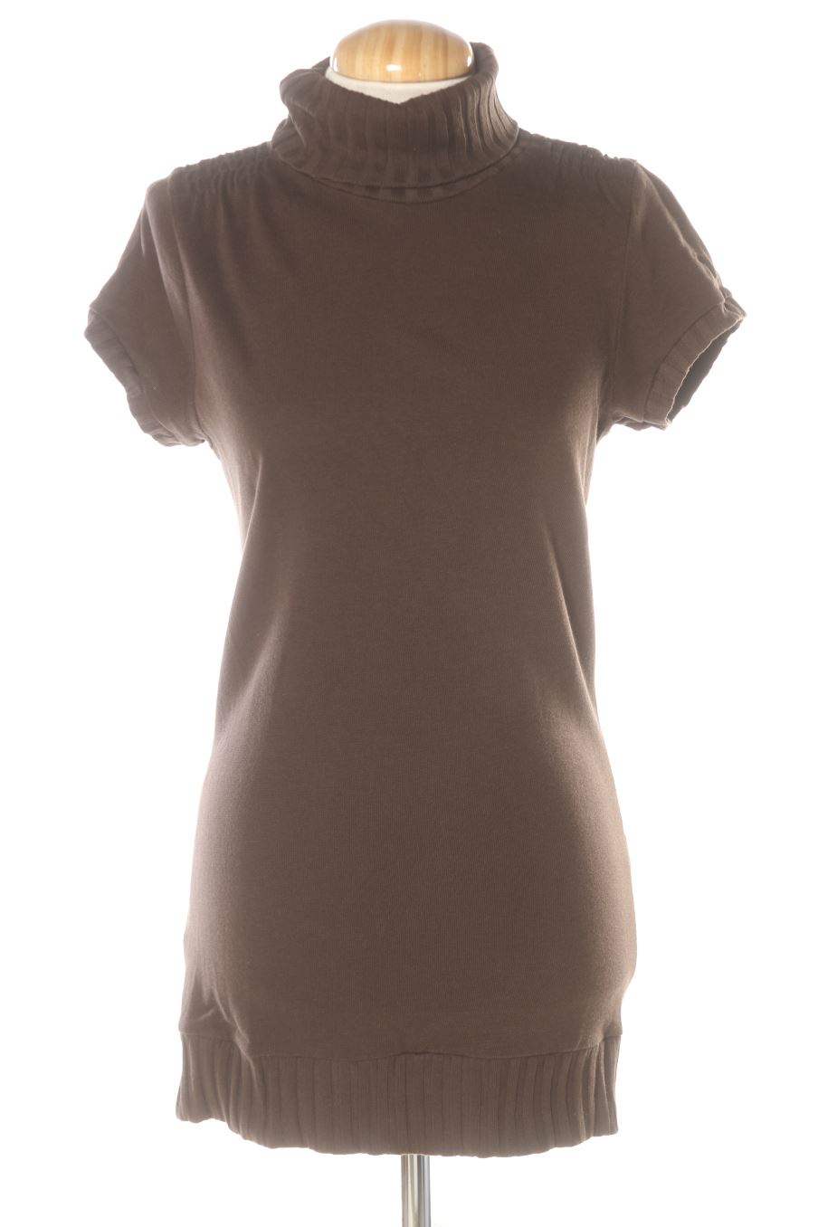 Vestido casual de Zara de la talla L, de color marrón