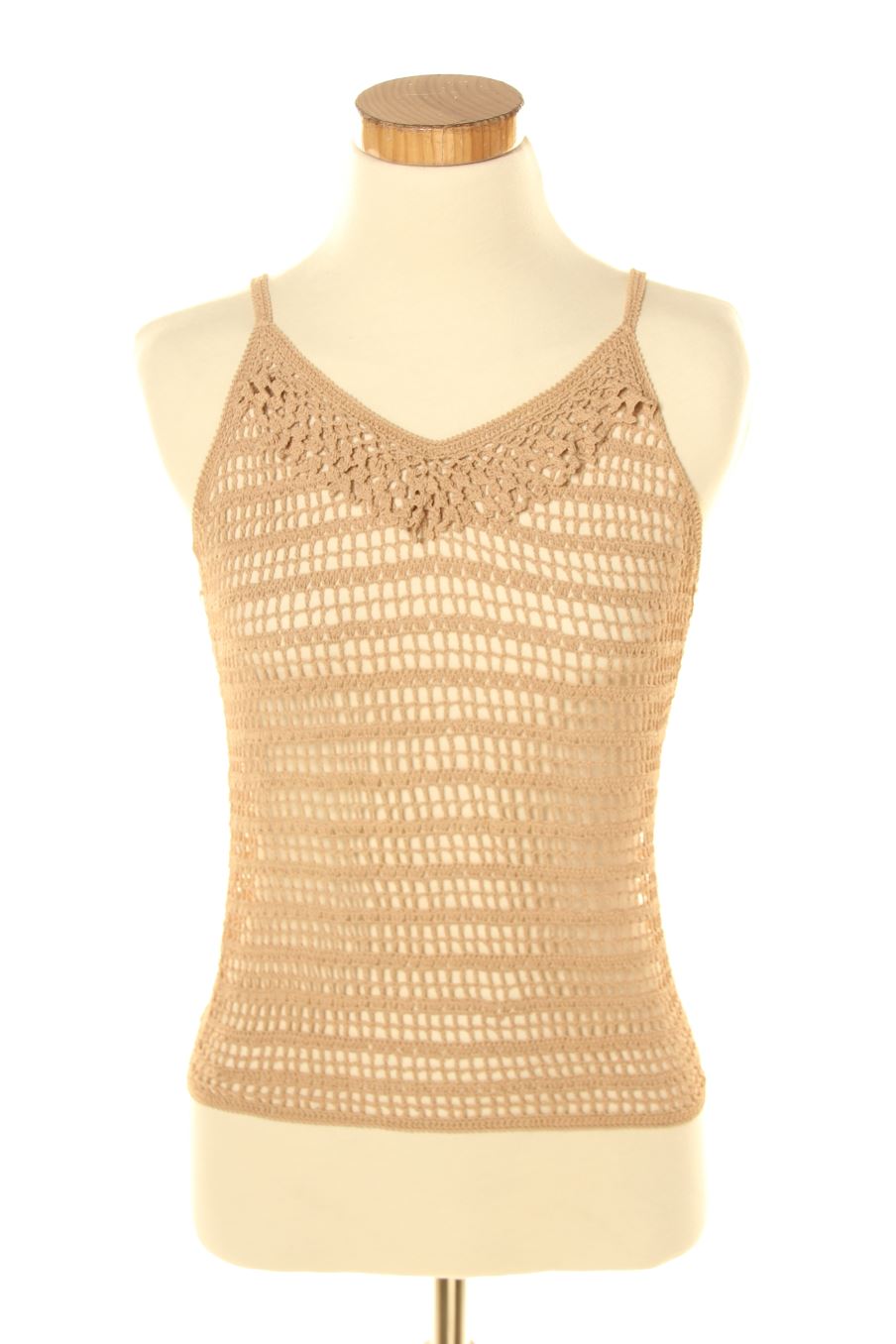 Top de Ada gatti de la talla S, de color marrón