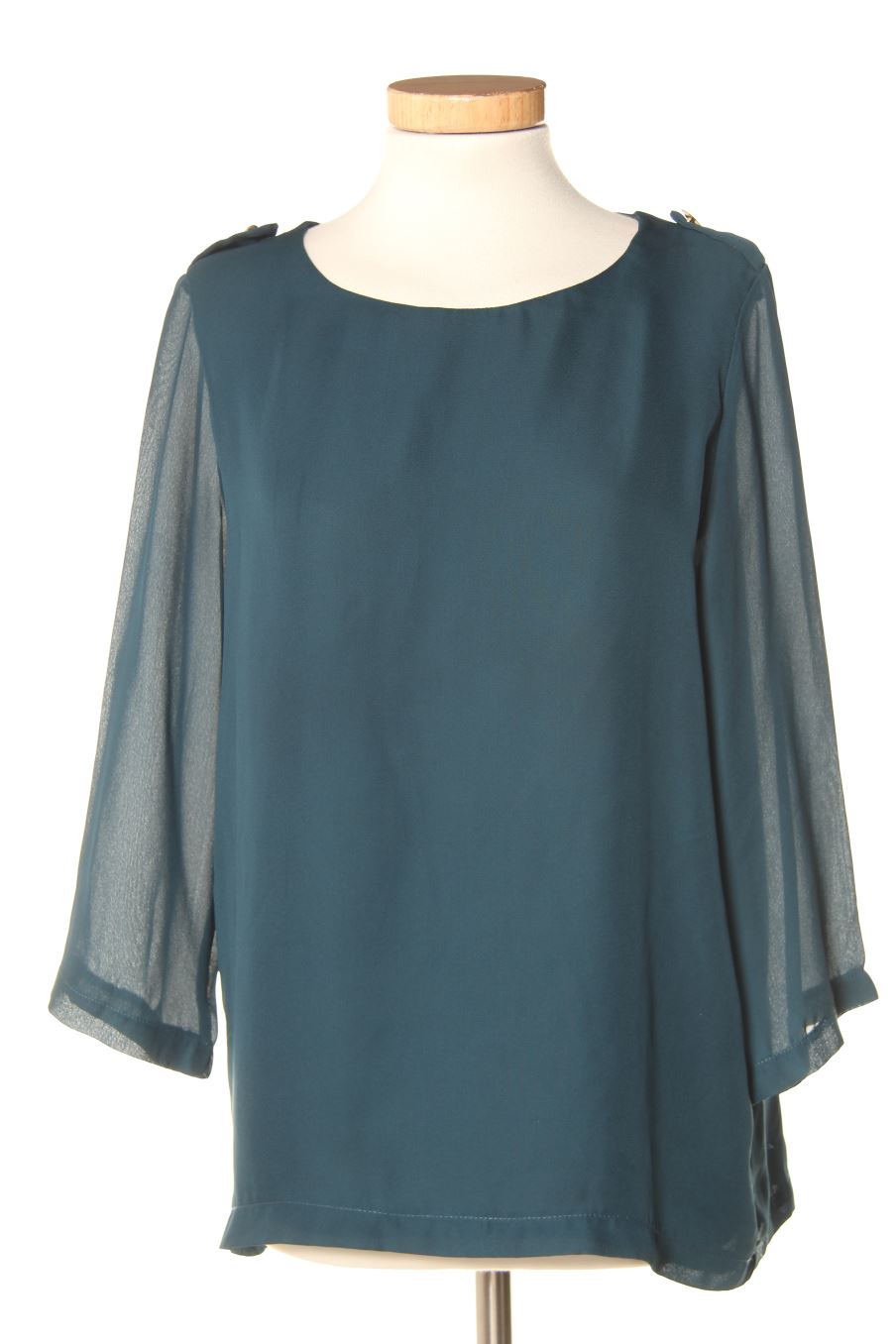 Langärmelige Bluse von COLLECTIVE SOUL Größe S, Farbe Grün, für