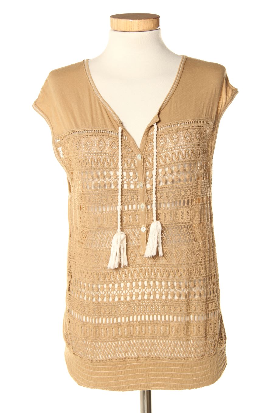 Camiseta de H&M de la talla XS, de color beige