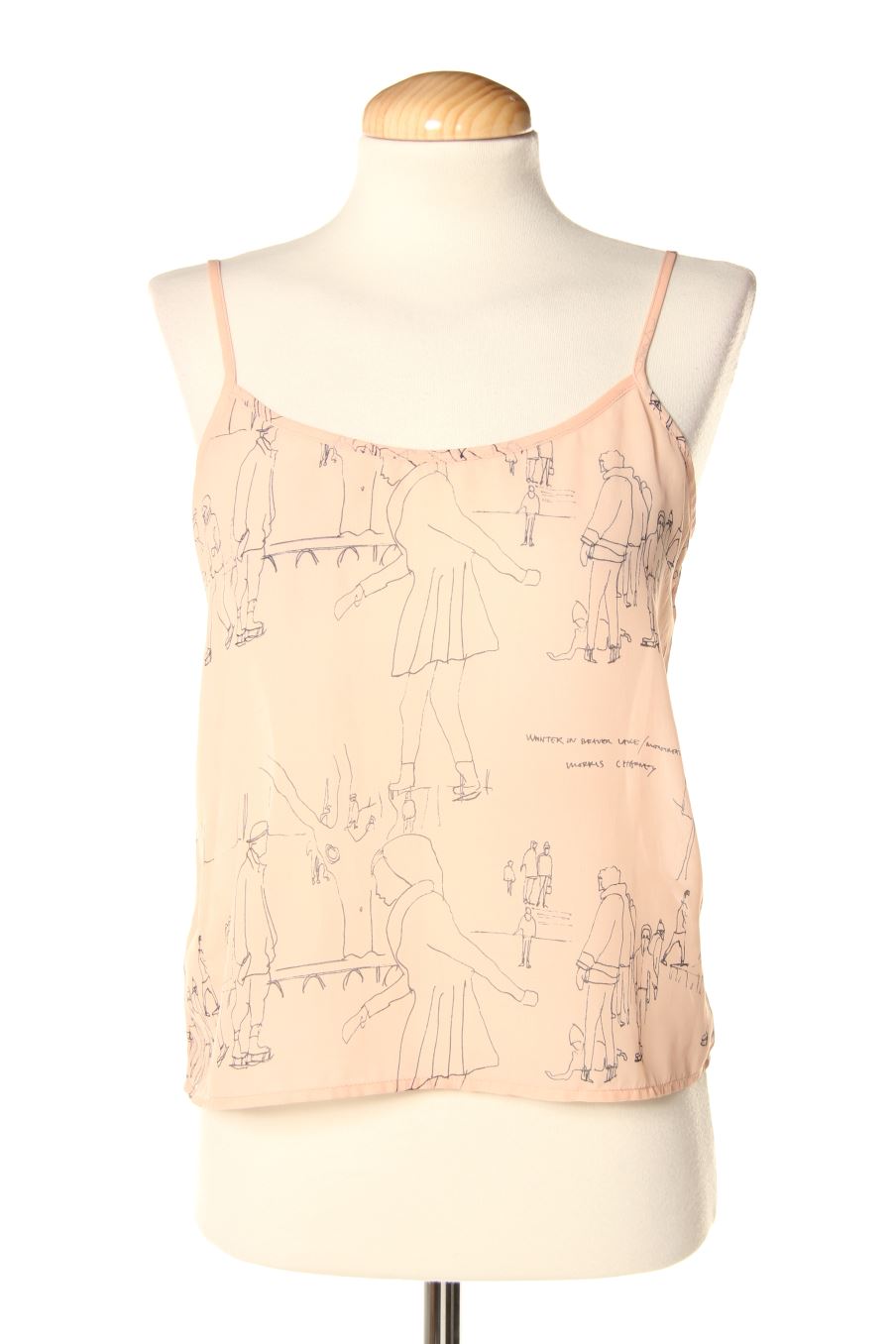 Top CHIFFON DE PARIS de la taille S, de couleur orange