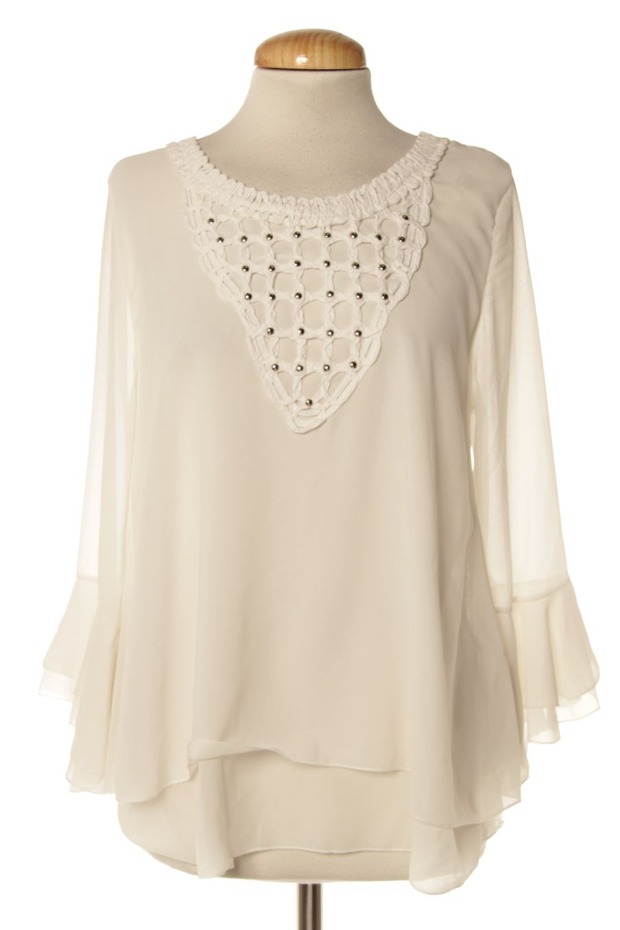 Blouse à manches longues New collection de la taille 40, de couleur blanc