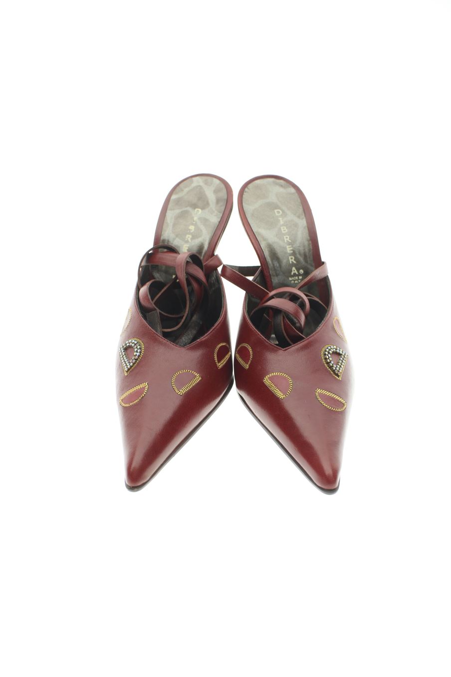 Zapatos de tacon de Dibrera de la talla 35, de color rojo de