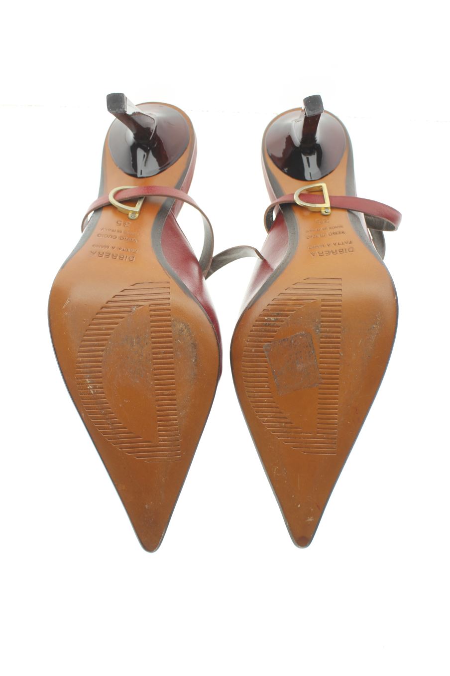 Zapatos de tacon de Dibrera de la talla 35, de color rojo de