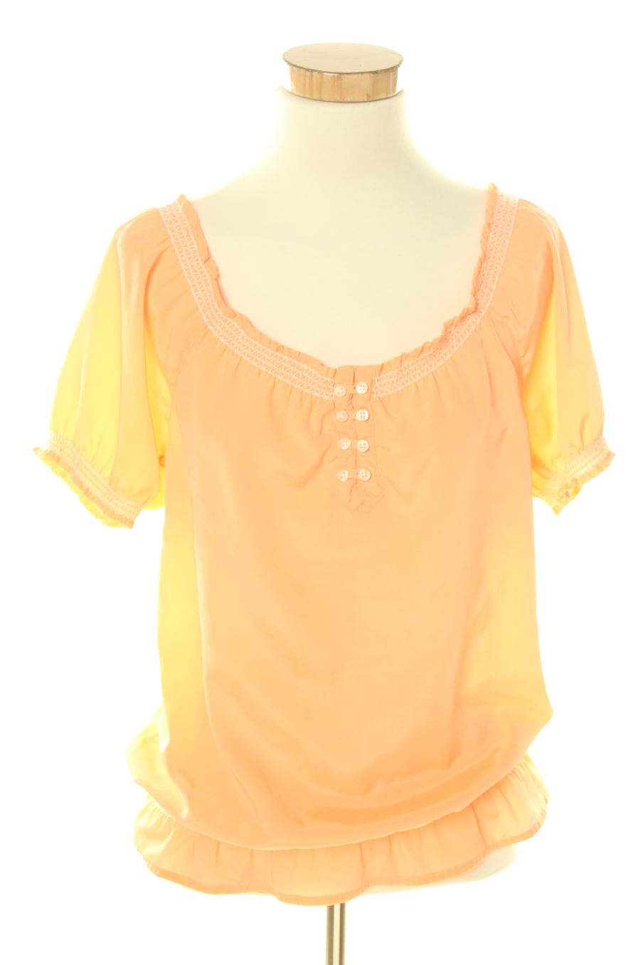Blusa de manga corta de Gina de la talla 36, de color naranja