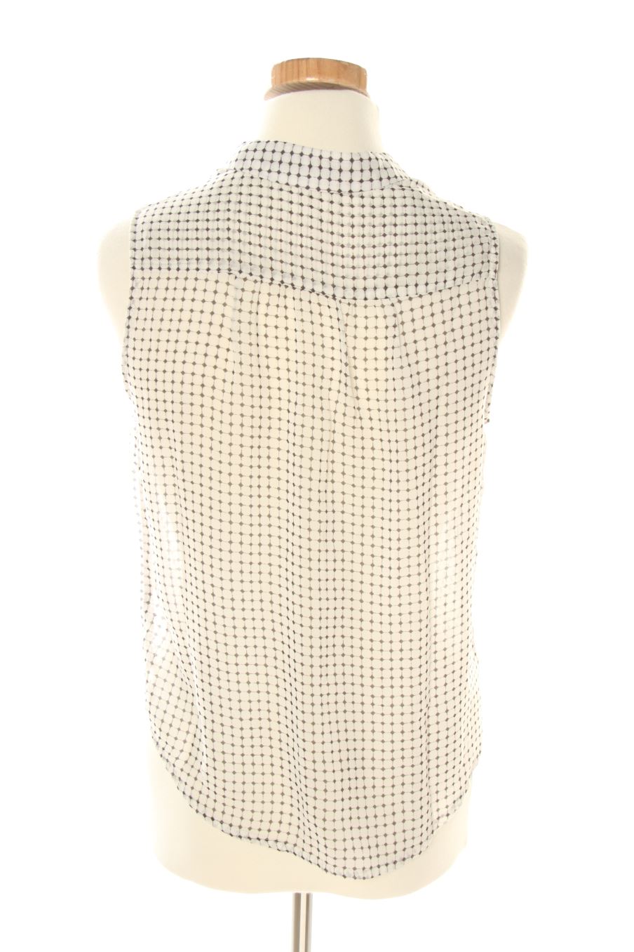 Camisa sin mangas de Mango de la talla XS, de color blanco