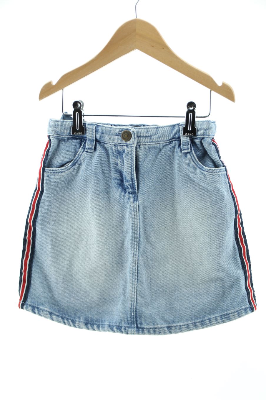 Jupe Tape à l'oeil de la taille 8 ans de denim de seconde main