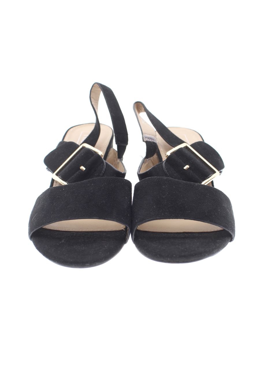 Sandalias tacon de TINA'S de la talla 38, de color negro de