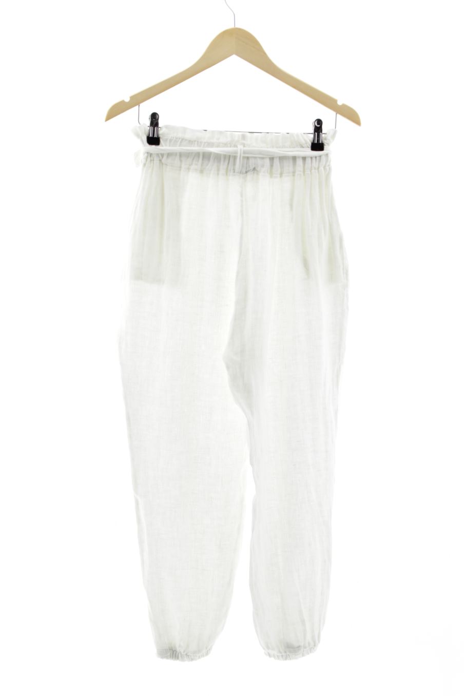 Pantalón Casual de le vélo de la talla S, de color blanco