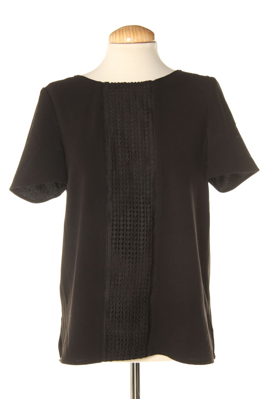 Kurzärmelige Bluse von Promod Größe S, Farbe Schwarz, für