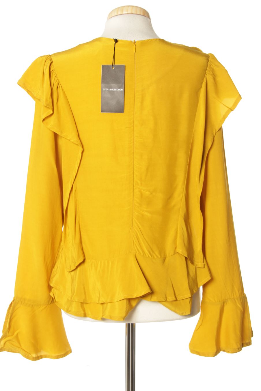 Blusa de manga larga de Sfera de la talla M, de color mostaza