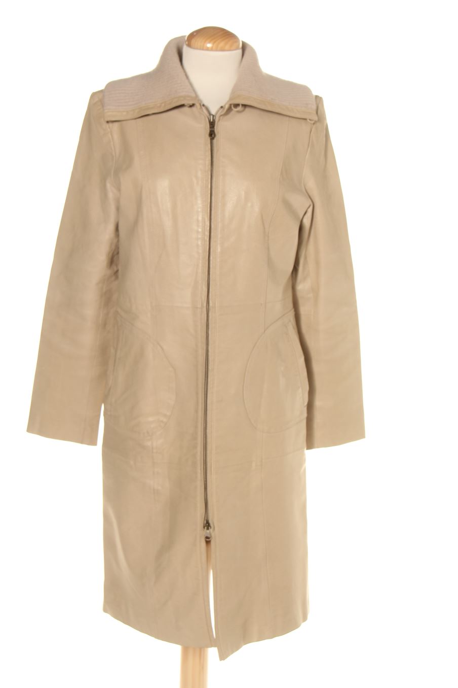 Manteau Fórmula Joven de la taille L, de couleur beige de synthétique