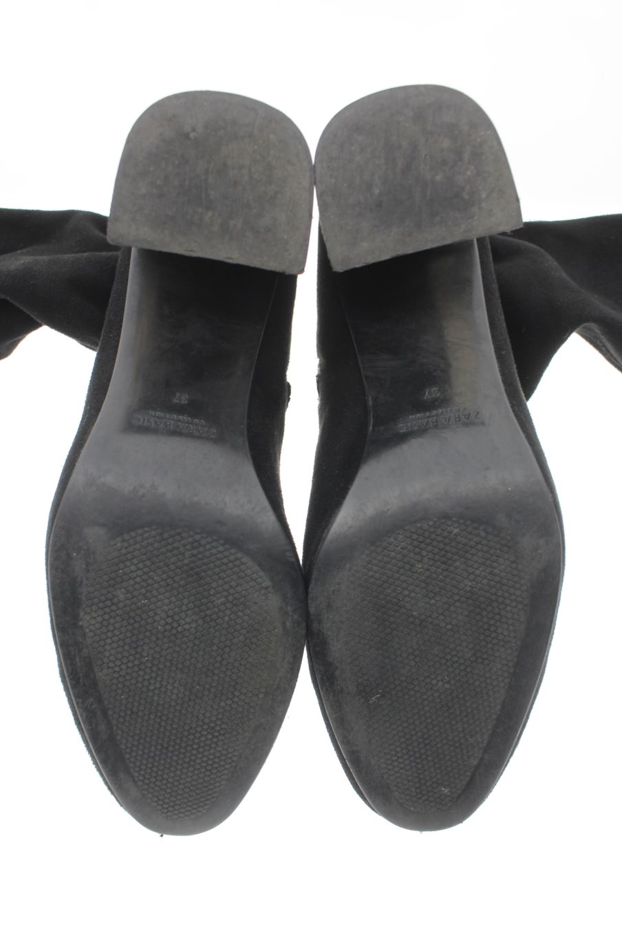 Botas de Zara de la talla 37, de color negro de