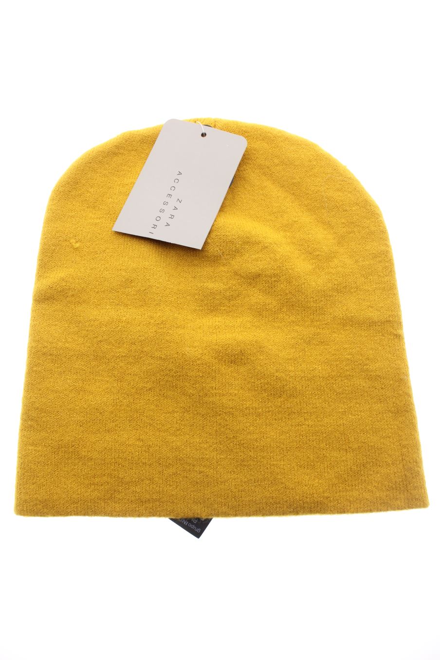 Gorro de Zara de la talla M, de color mostaza