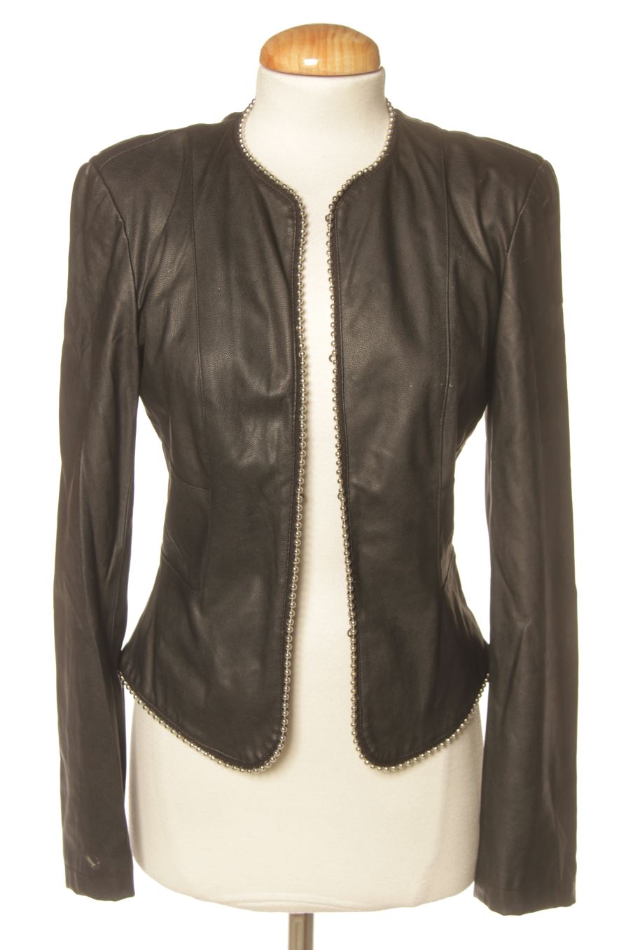 Blouson Zara de la taille XS, de couleur noir de synthétique