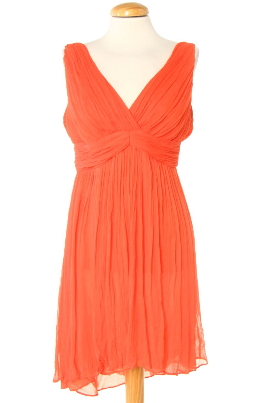 Vestido casual de Mango de la talla L, de color coral de seda
