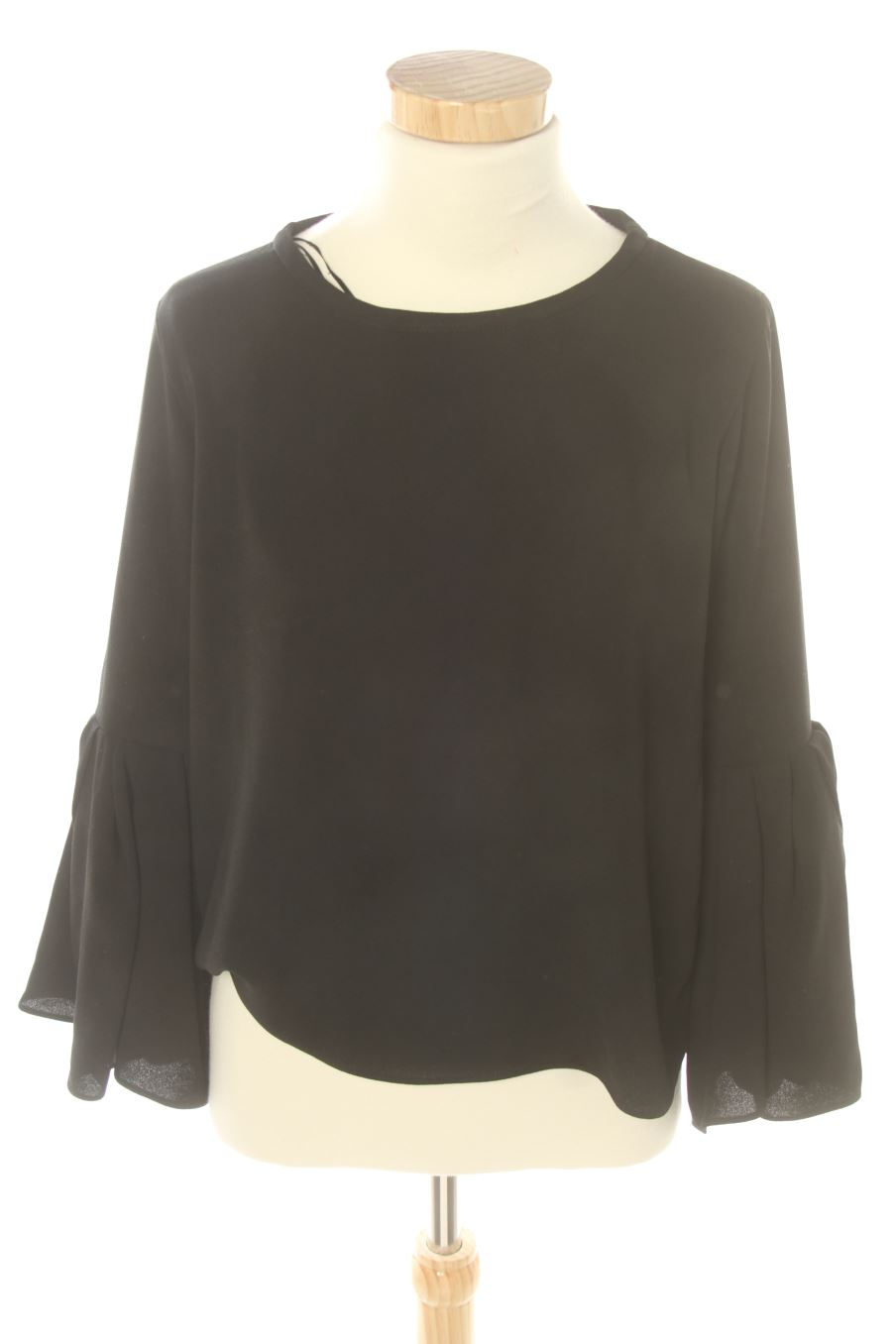 Blouse à manches longues Zara de la taille XS, de couleur noir