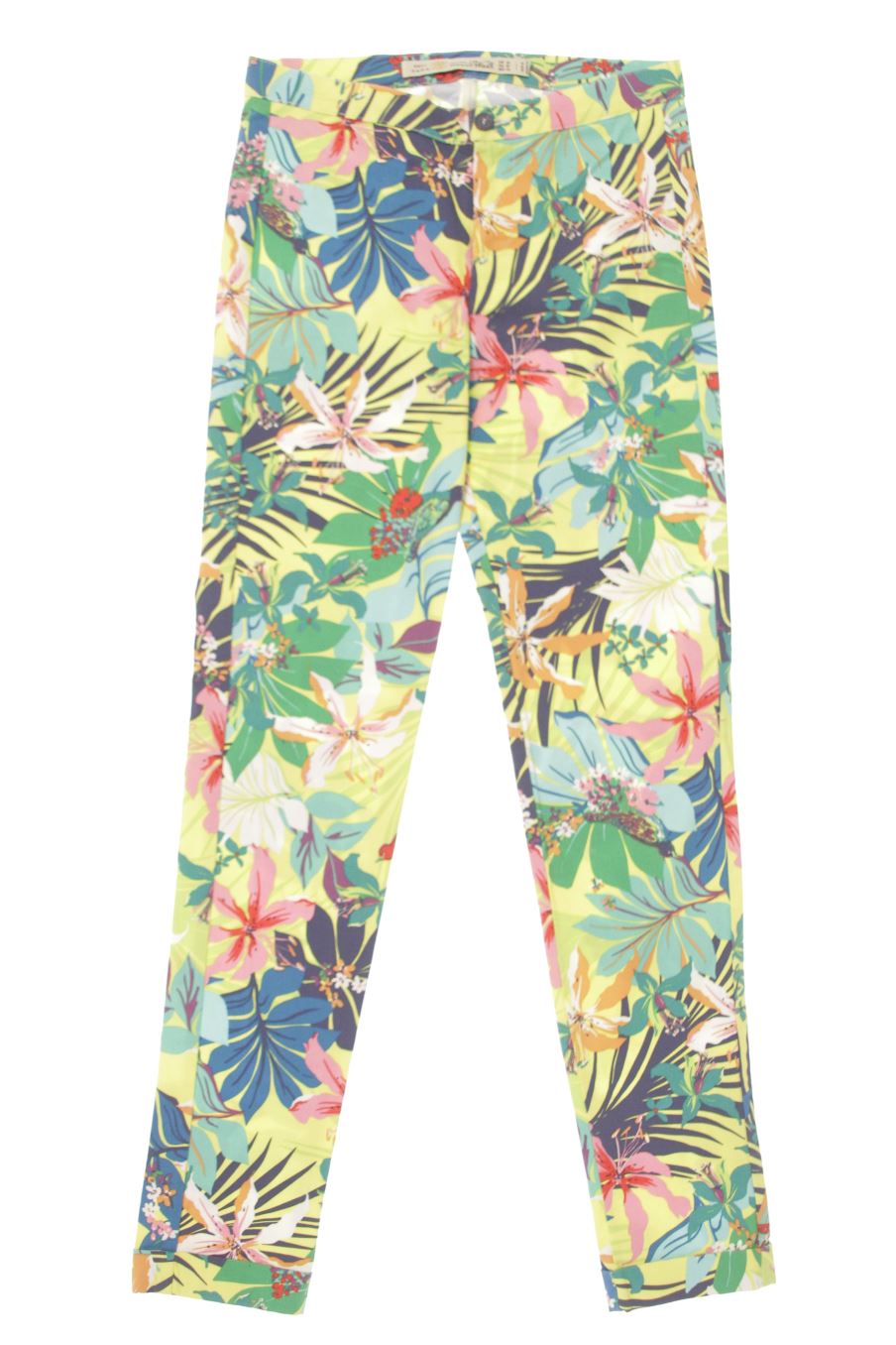 Pantalon Trf (ZARA) de la taille 34, de couleur fleurs