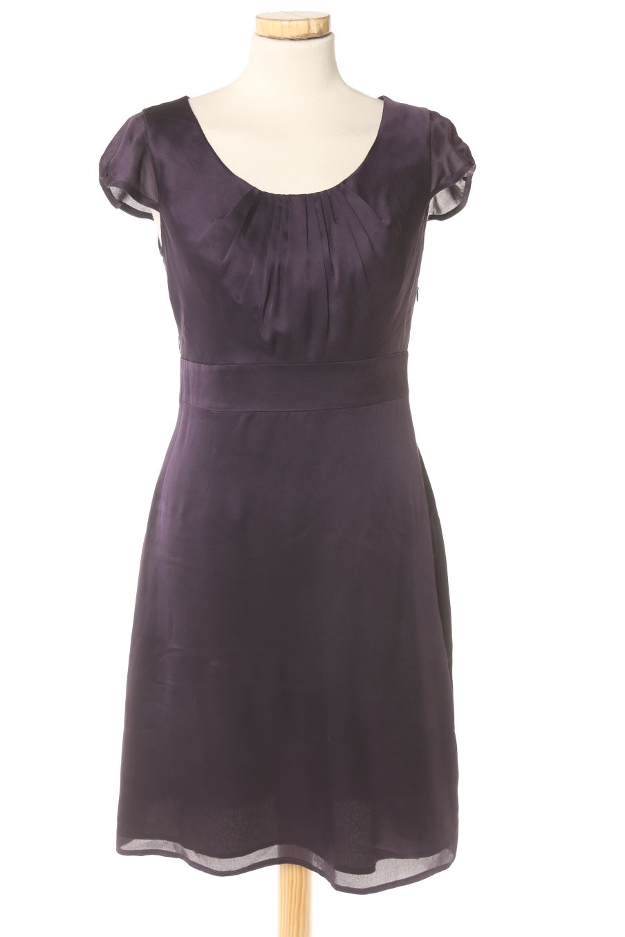 Robe casual Caroll de la taille 36, de couleur pourpre de soie