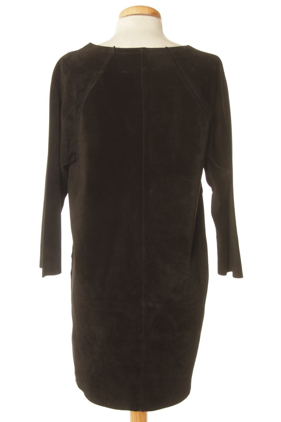 Robe casual Isabel marant de la taille S, de couleur noir de cuir et daim