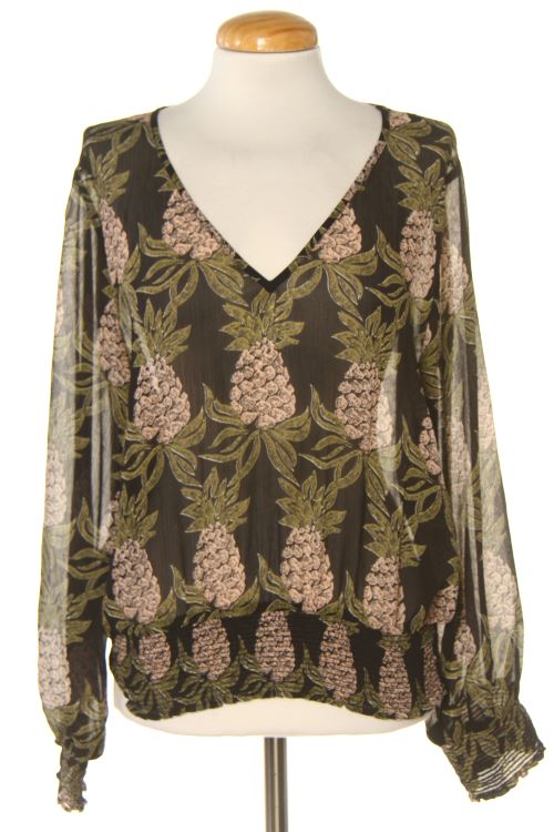Blusa a maniche lunghe