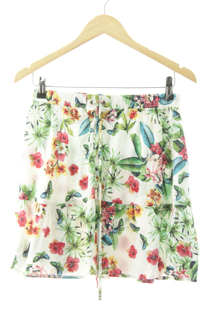 Falda de Stradivarius de la talla 36, de color flores