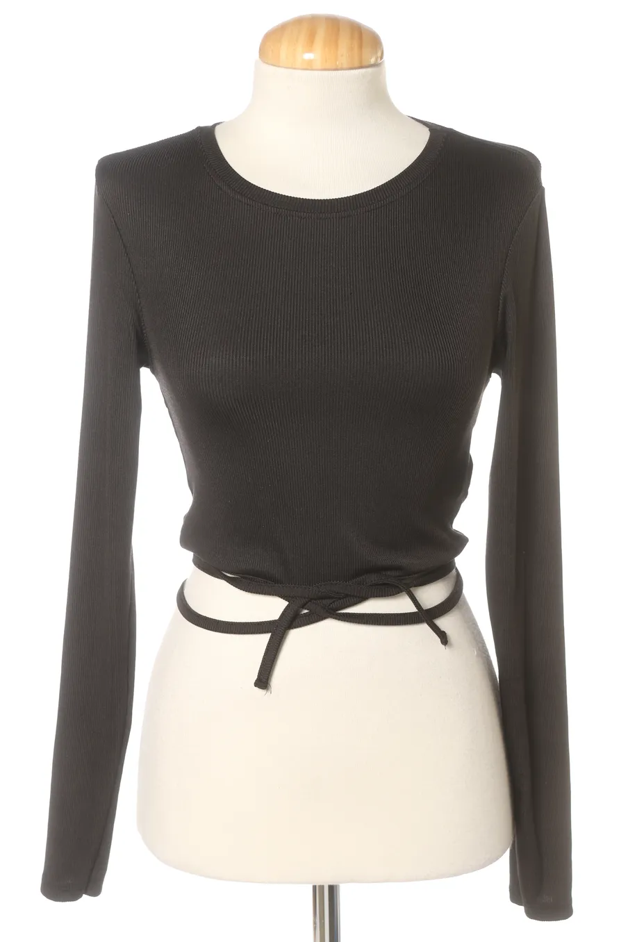T-shirt à manches longues Amisu de la taille S, de couleur noir