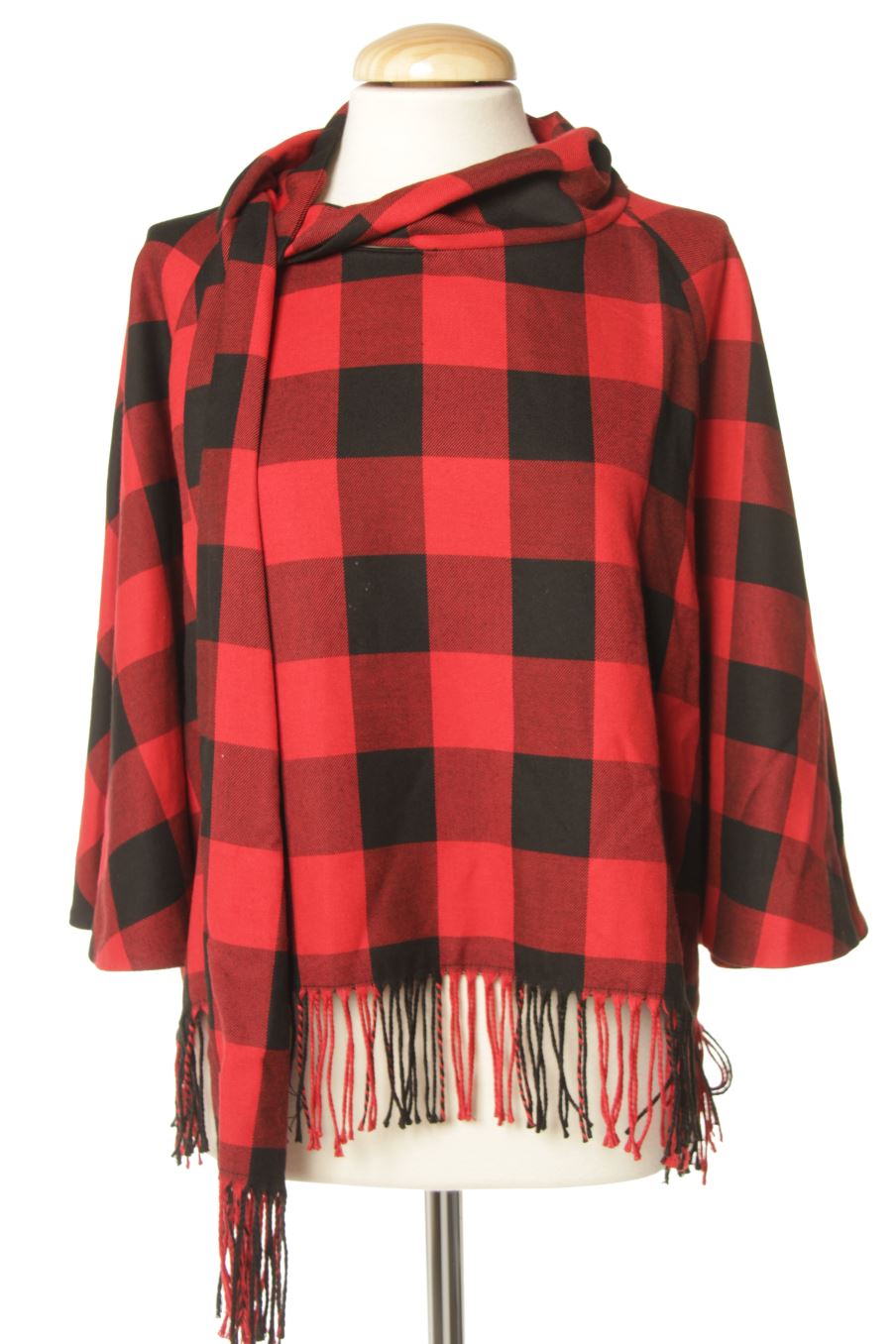 Blusa de manga corta de Zara de la talla L, de color cuadros