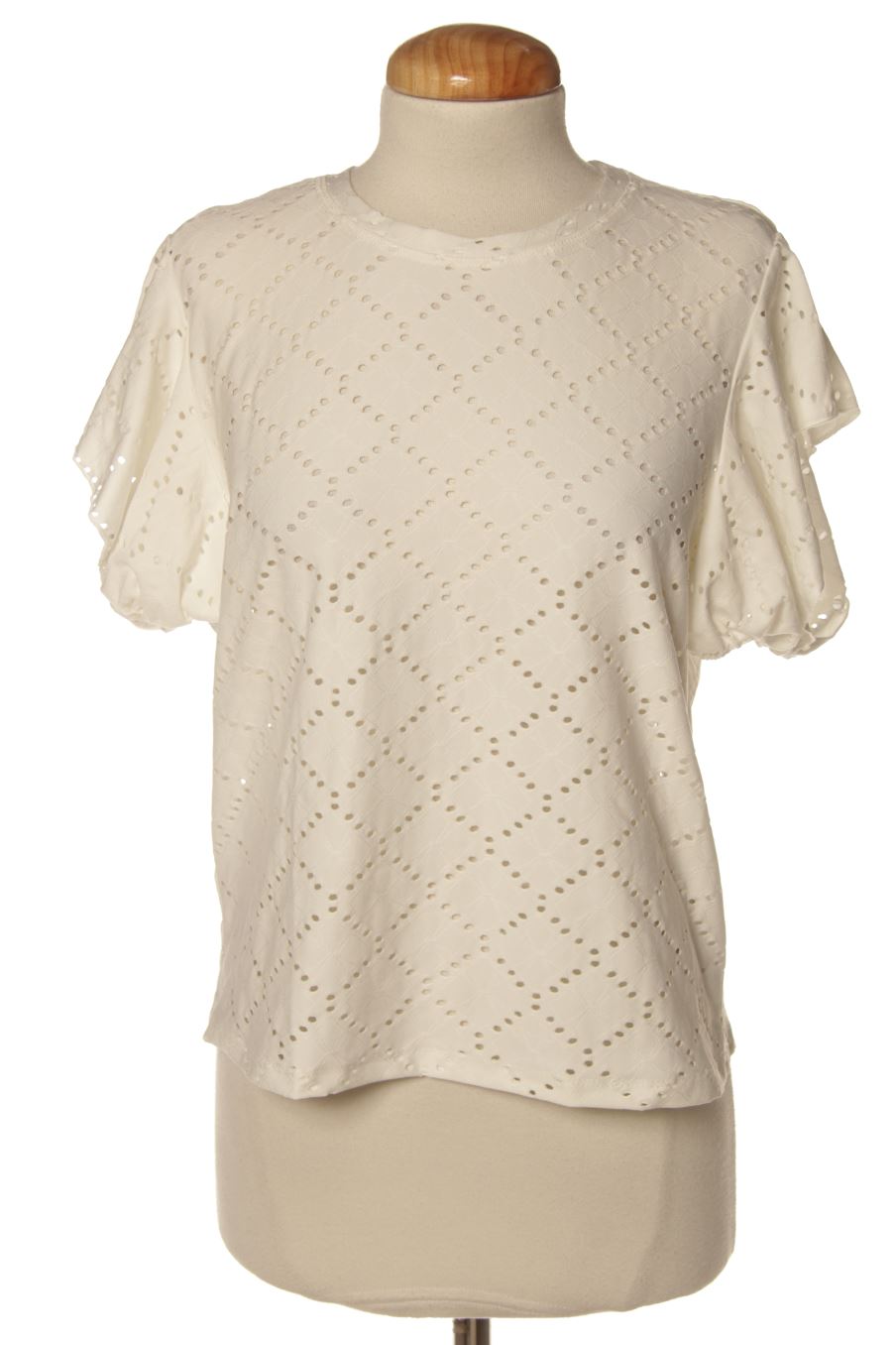 T-shirt Zara de la taille S, de couleur blanc
