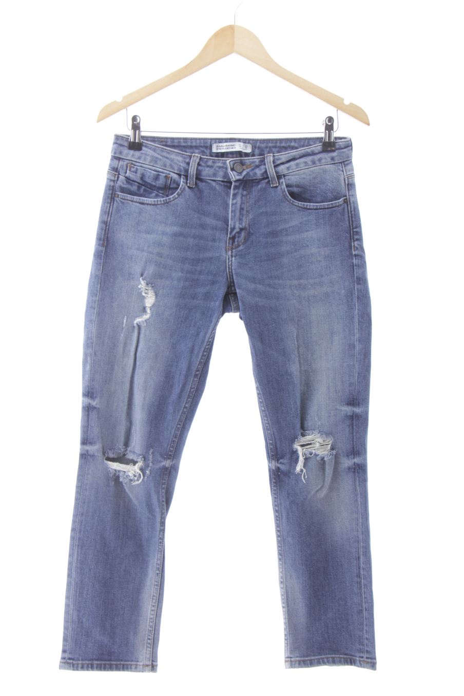 Ropa Jeans Zara Tallas Vaqueros Desgastados De Mujer ZARA, Talla